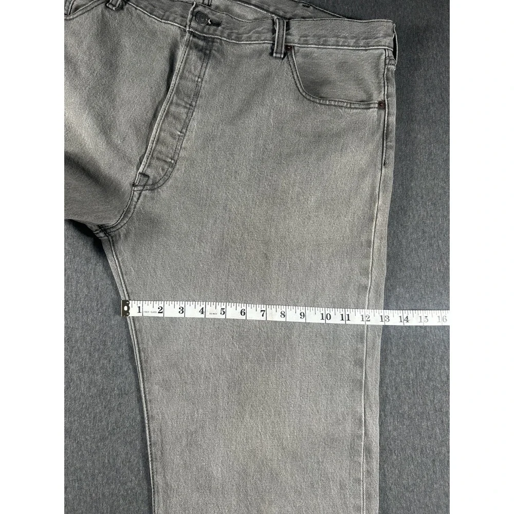 Vintage Levi's 501 Original Fit Jeans Gray Wash Denim Men's W42 L32 Straight Leg